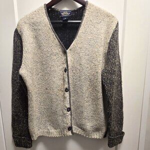 SONOMA JEAN COMPANY Women's Color Block Button Down Cardigan - SZ Medium